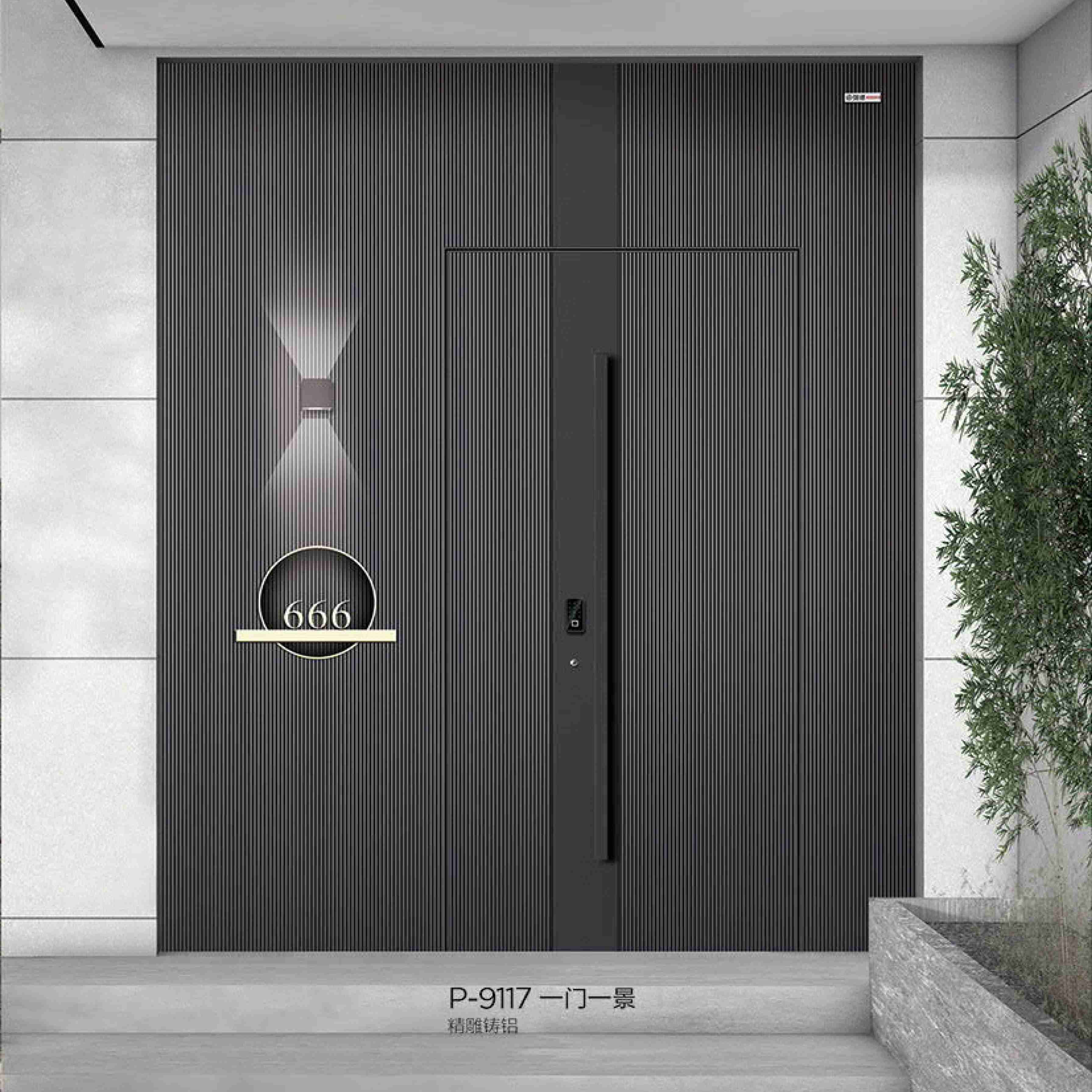 強德新派入戶門P-9117一門一景
